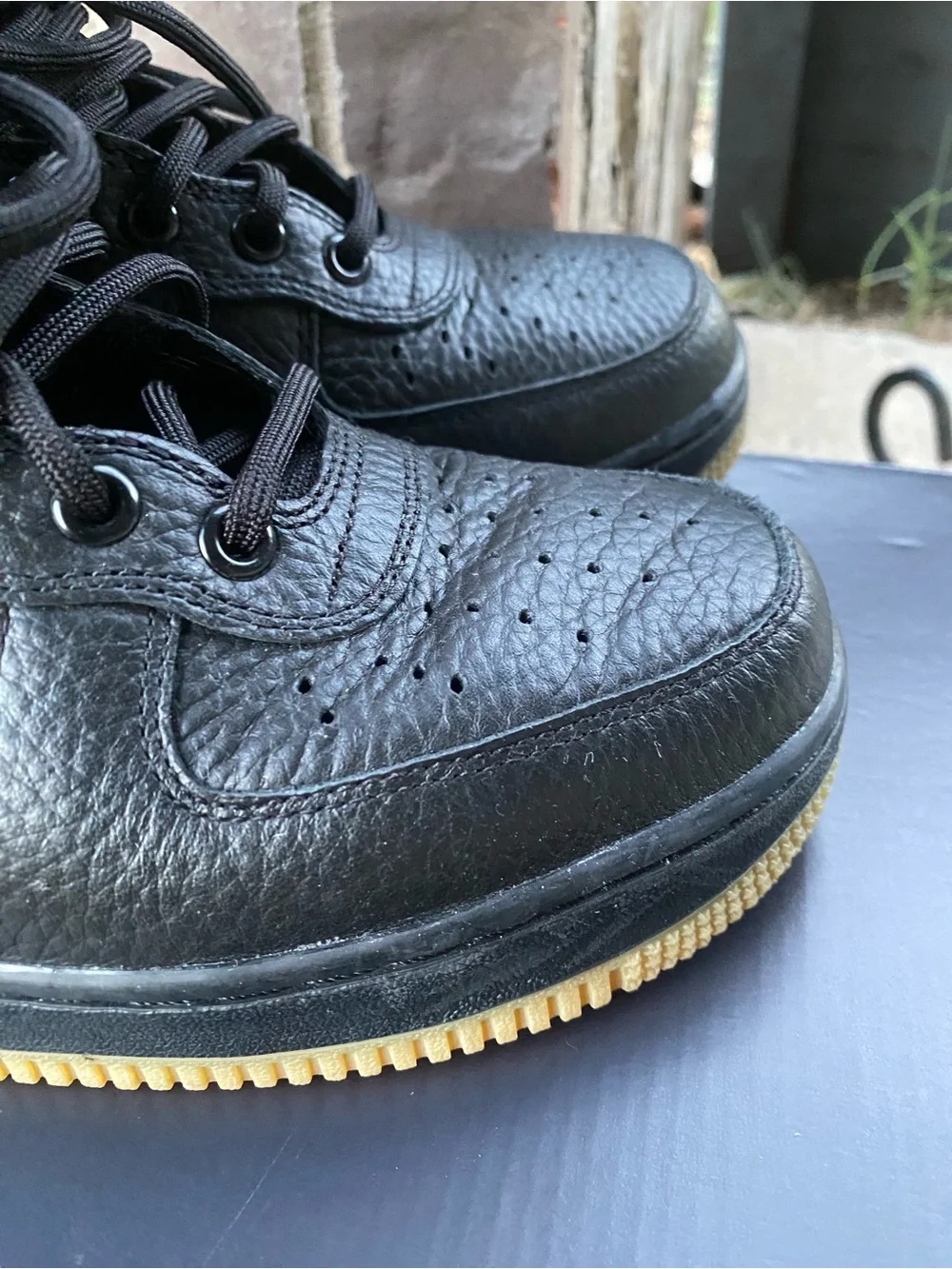 Nike SF Air Force 1 2016 Black High-Top Tactical Boots with Gum Outsole size 8